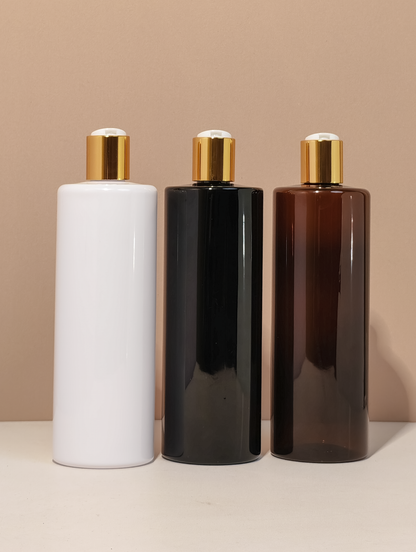 500Ml Tall Pet Bottle With Gold Press Cap