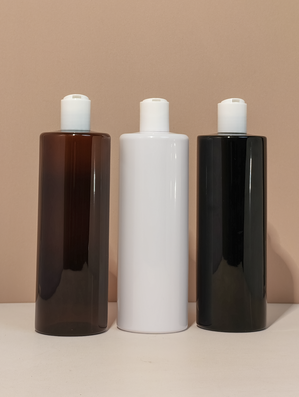 500Ml Tall Pet Bottle With White Press Cap