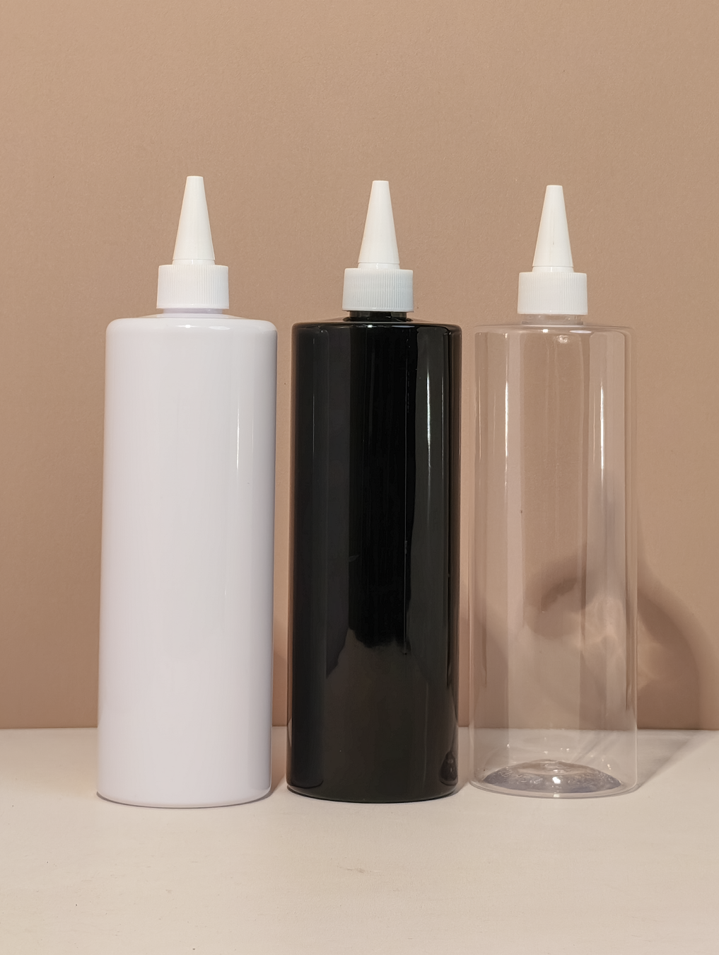 500Ml Tall Pet Bottle With White Applicator