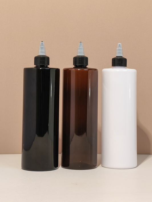 500Ml Tall Pet Bottle With Black Applicator With Clear Top