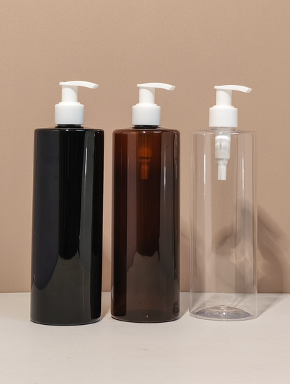 500Ml Tall Pet Bottle With Old White Lotion Pump
