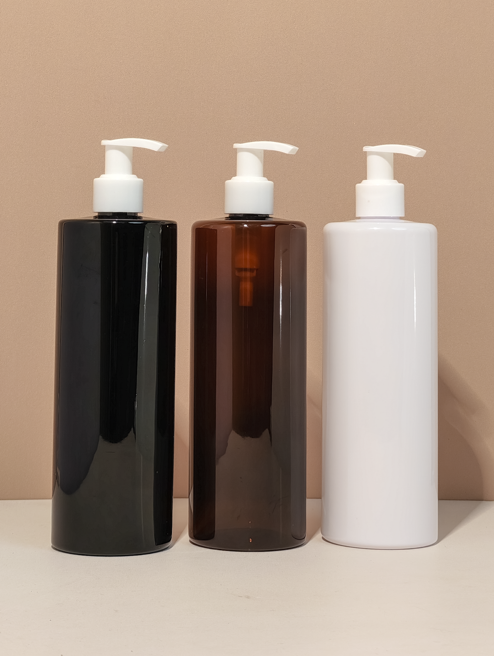 500Ml Tall Pet Bottle With Old White Lotion Pump