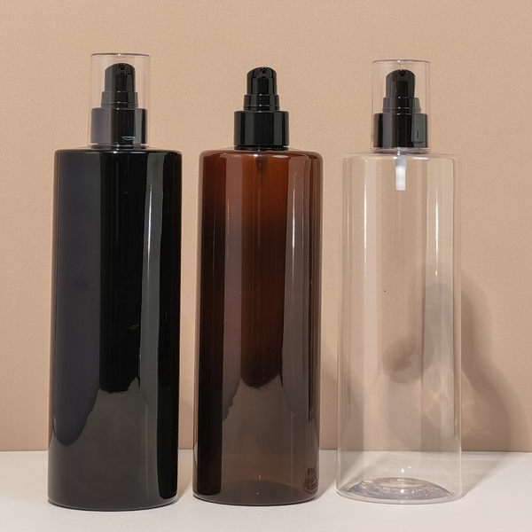 500Ml Tall Pet Bottle With Black Treatment Pump