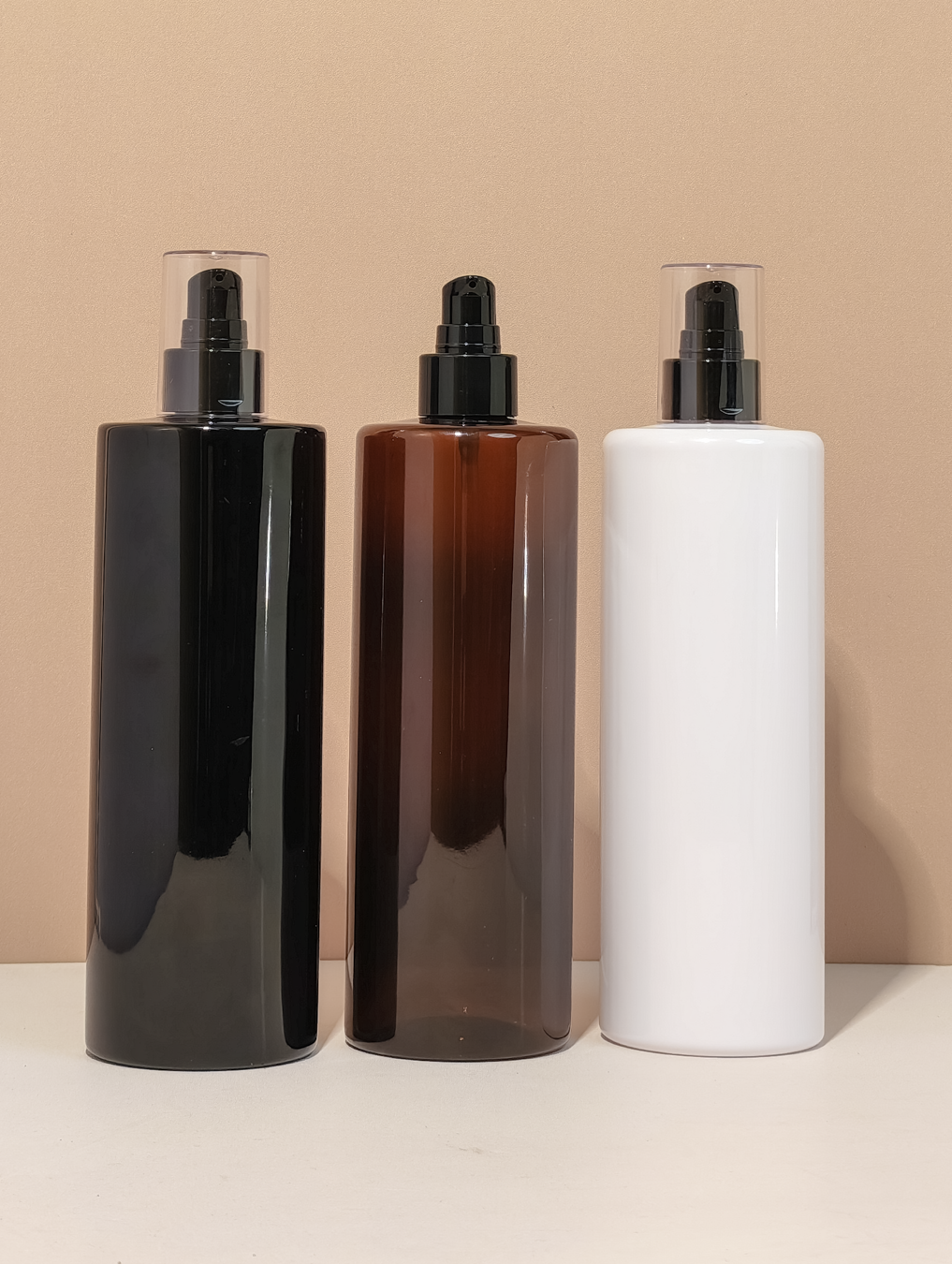 500Ml Tall Pet Bottle With Black Treatment Pump
