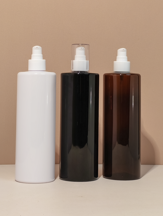 500Ml Tall Pet Bottle With White Treatment Pump