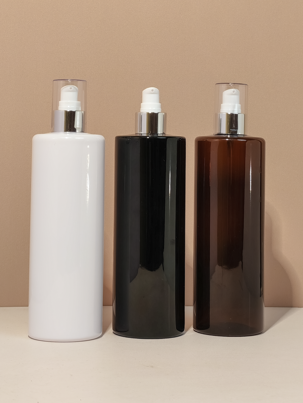 500Ml Tall Pet Bottle With Silver Treatment Pump