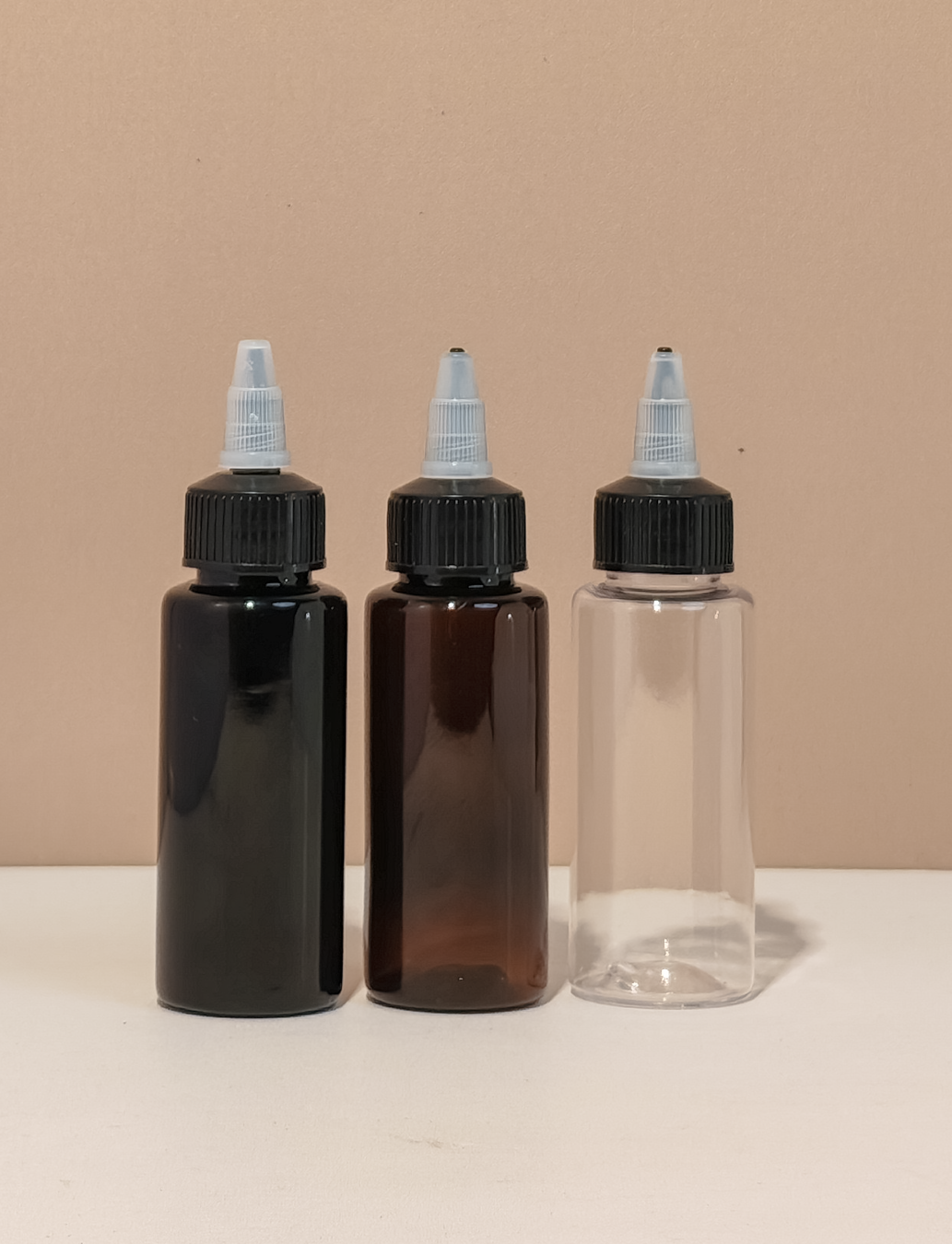 60Ml Pet Bottle With Black Applicator With Clear Top