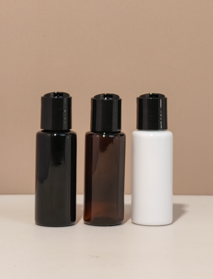 60Ml Pet Bottle With Black Press Cap