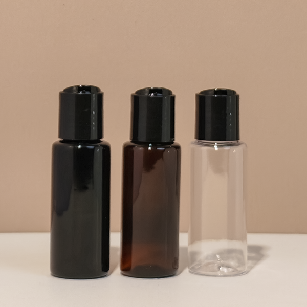 60Ml Pet Bottle With Black Press Cap