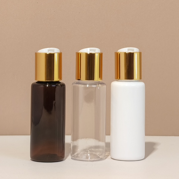 60Ml Pet Bottle With Gold Press Cap