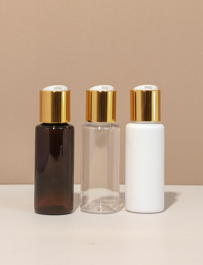 60Ml Pet Bottle With Gold Press Cap