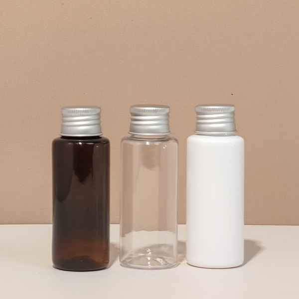 60ml Pet Bottle with Silver Aluminium Caps