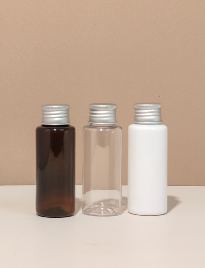 60ml Pet Bottle with Silver Aluminium Caps