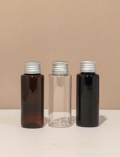 60ml Pet Bottle with Silver Aluminium Caps