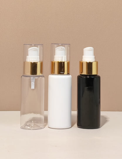 60Ml Pet Bottle With Gold Treatment Pump