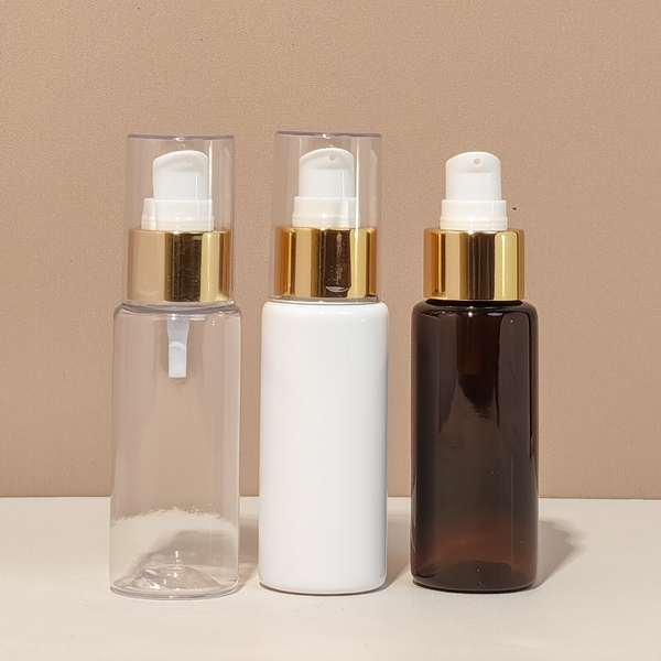 60Ml Pet Bottle With Gold Treatment Pump