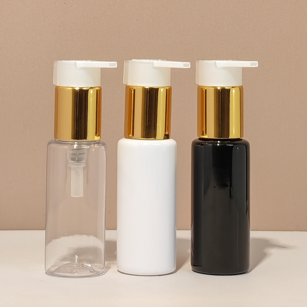 60Ml Pet Bottle With New Gold White Lotion Pump
