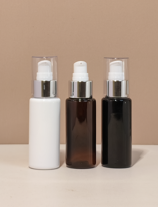 60Ml Pet Bottle With Silver Treatment Pump
