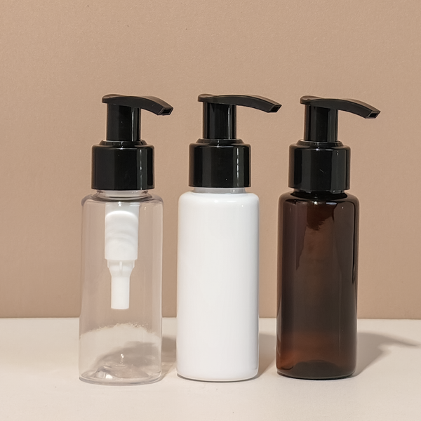 60Ml Pet Bottle With Old Gold Black Lotion Pump