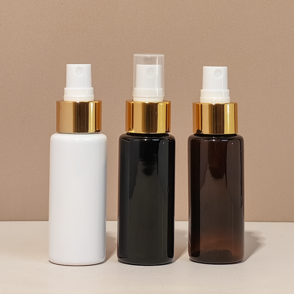 60Ml Pet Bottle With Gold Mist Sprayer