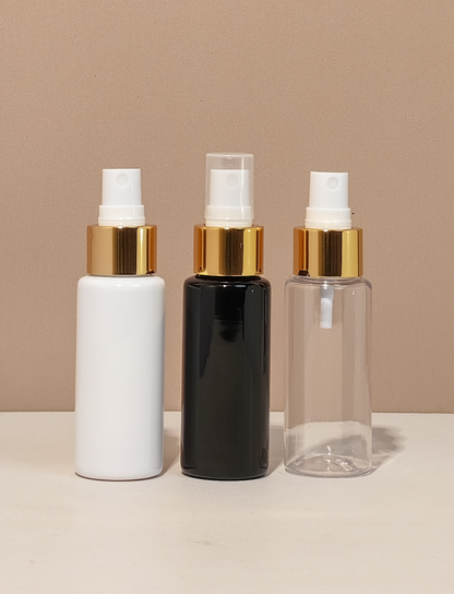 60Ml Pet Bottle With Gold Mist Sprayer
