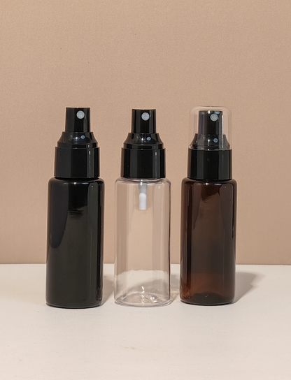 60Ml Pet Bottle With Black Mist Sprayer