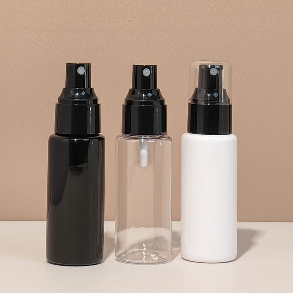 60Ml Pet Bottle With Black Mist Sprayer