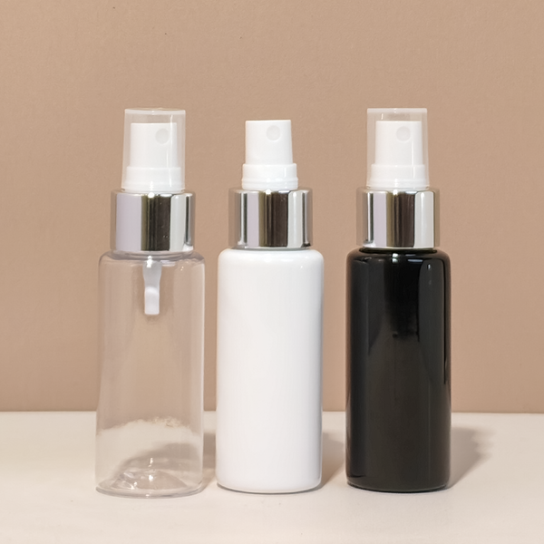 60Ml Pet Bottle With Silver Mist Sprayer