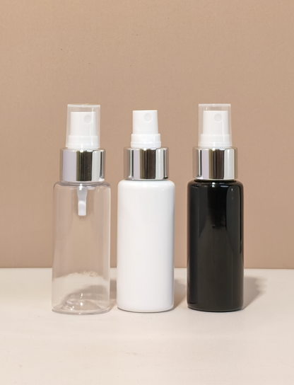 60Ml Pet Bottle With Silver Mist Sprayer