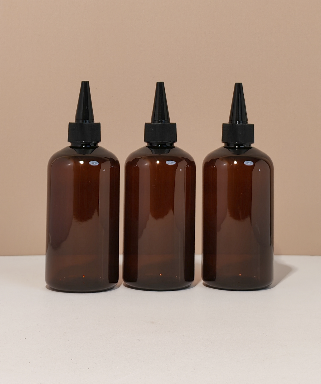 250Ml Short Pet Bottle With Black Applicator
