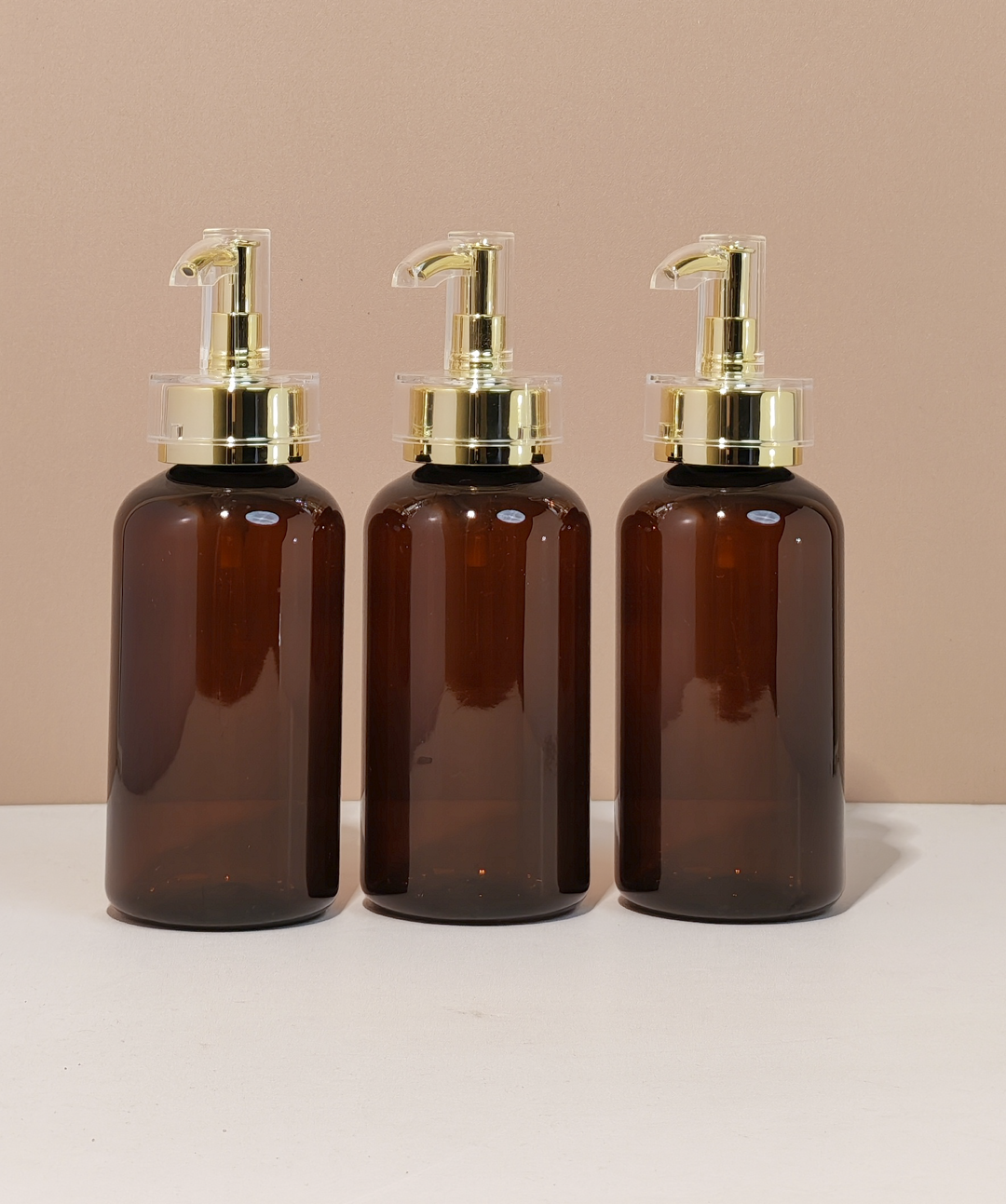 250ml Short Pet Bottle with Electroplated Pump