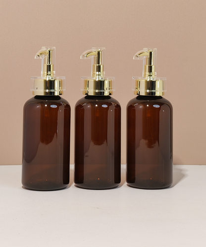 250ml Short Pet Bottle with Electroplated Pump