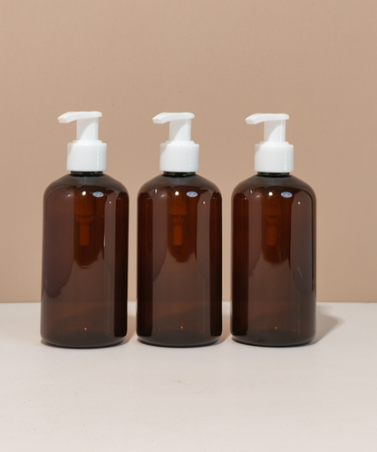 250Ml Short Pet Bottle With Old White Lotion Pump