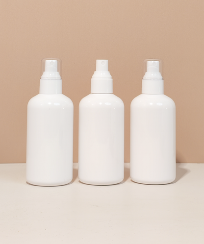 250Ml Short Pet Bottle With White Mist Spray