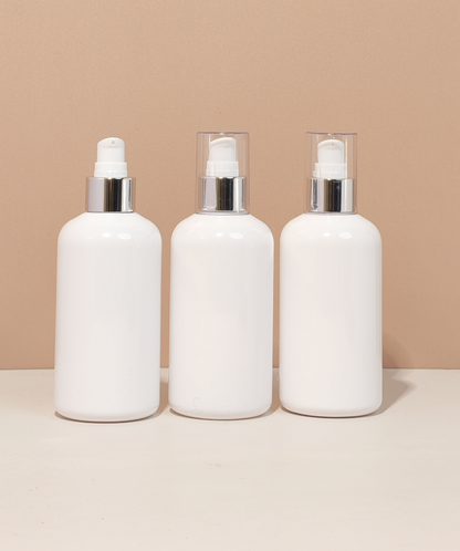 250Ml Short Pet Bottle With Silver Treatment Pump