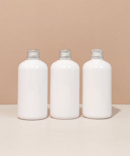 250ml Short Pet Bottle with Silver Aluminium Screw Cap