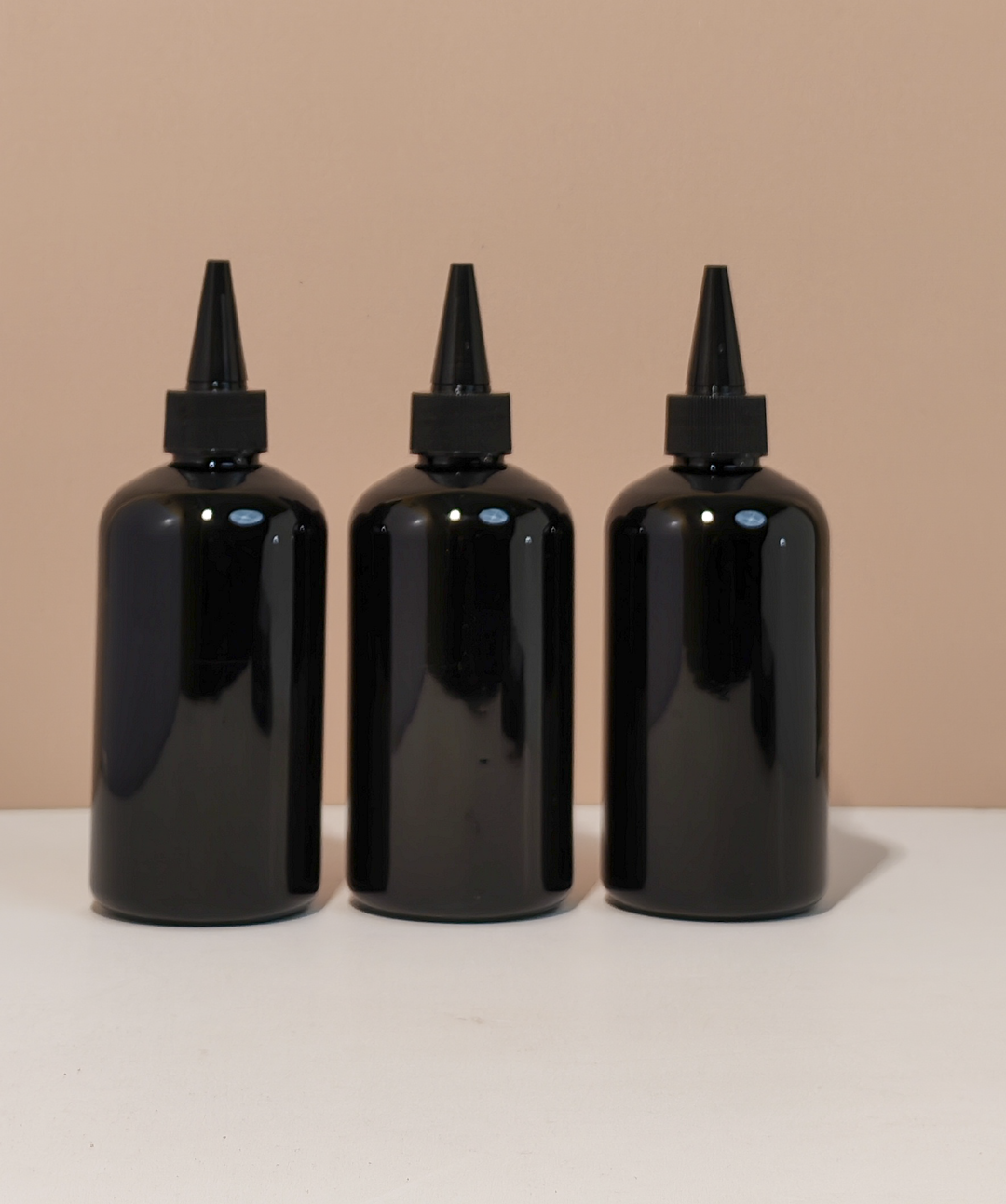 250Ml Short Pet Bottle With Black Applicator