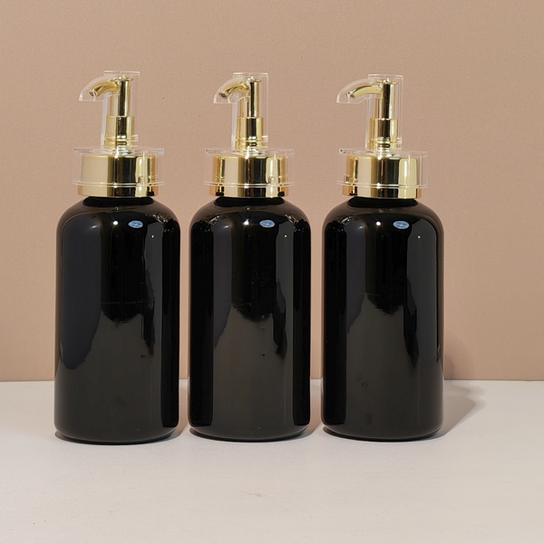 250ml Short Pet Bottle with Electroplated Pump