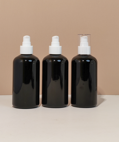 250Ml Short Pet Bottle With White Treatment Pump