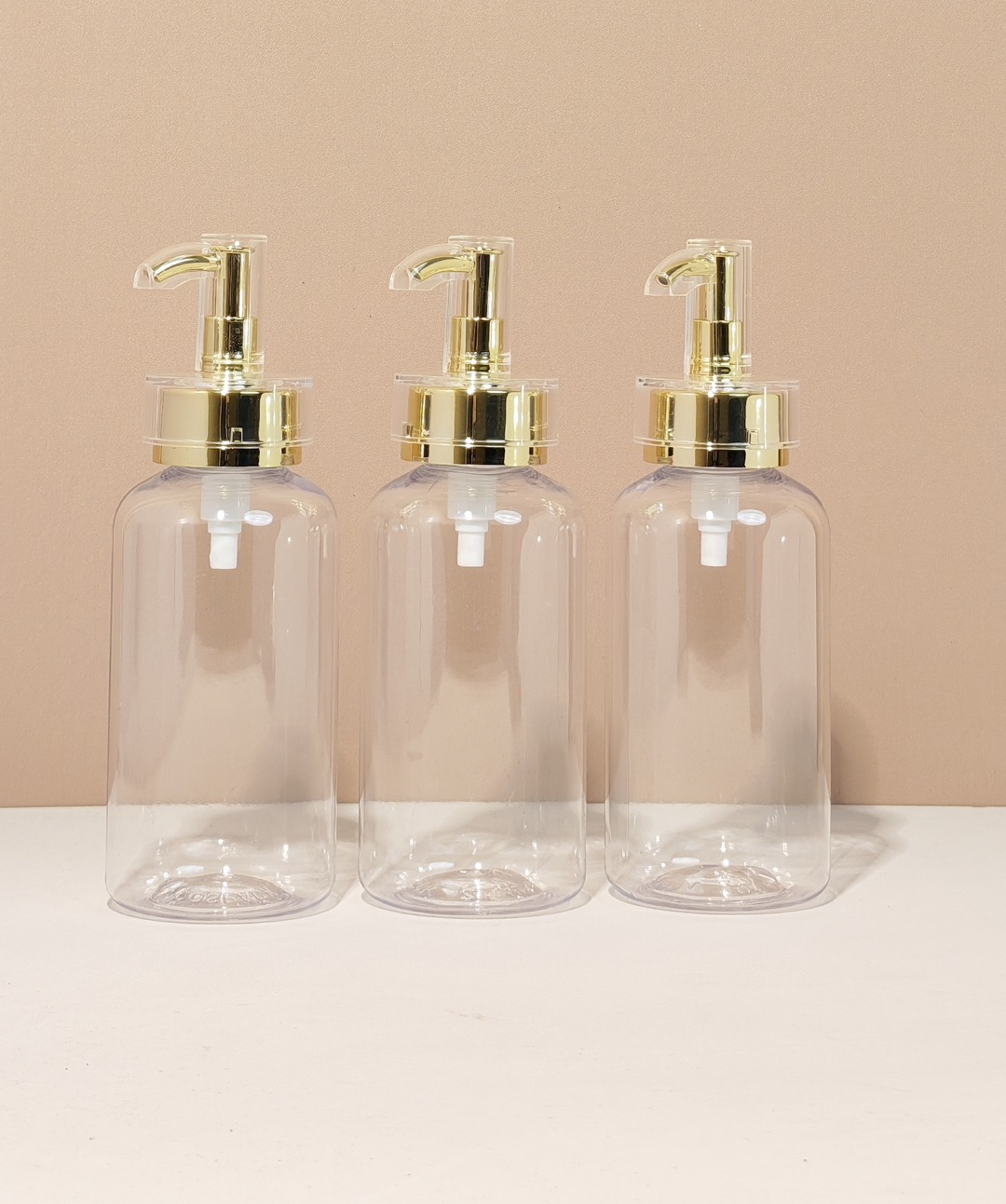 250ml Short Pet Bottle with Electroplated Pump