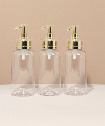 250ml Short Pet Bottle with Electroplated Pump
