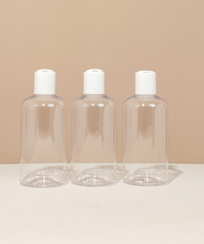 250Ml Short Pet Bottle With White Press Cap