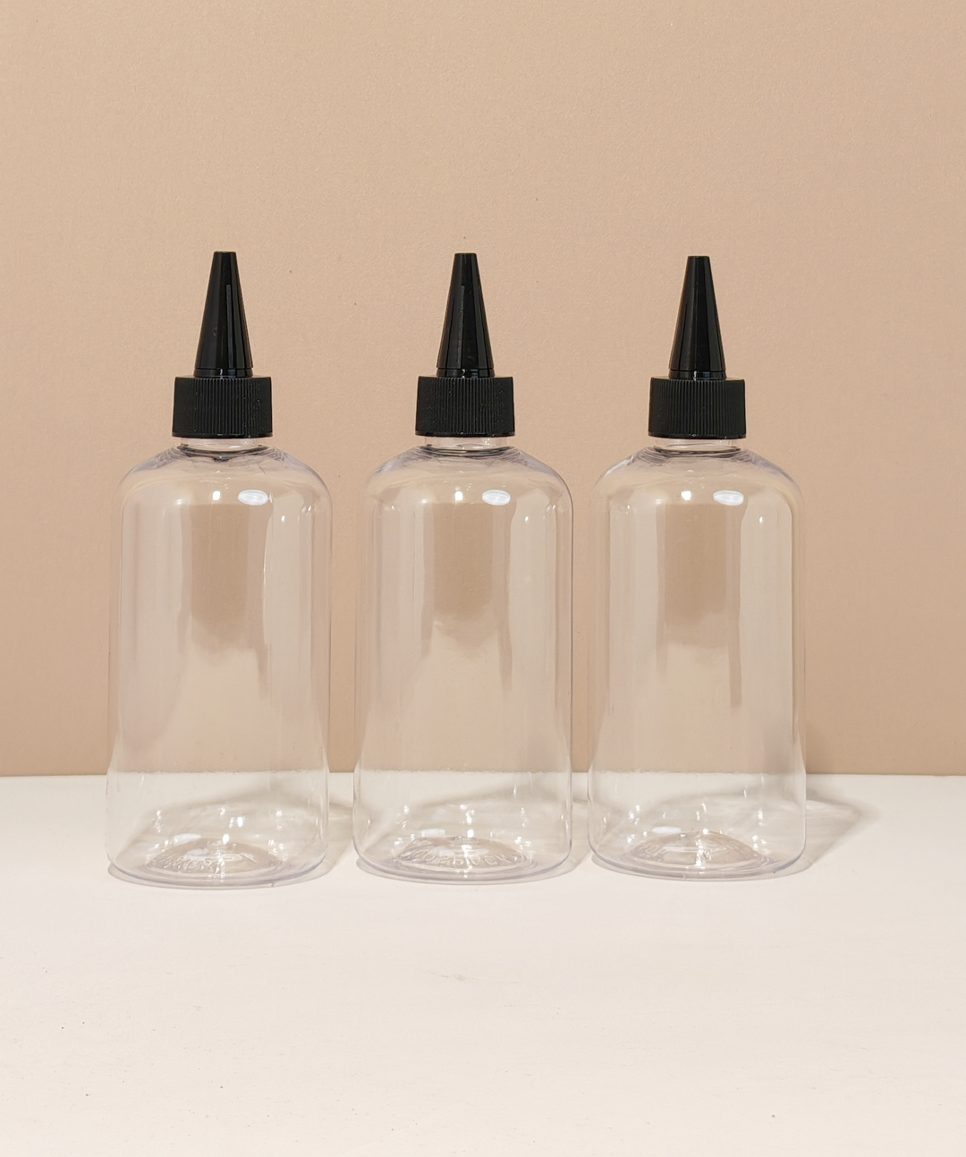 250Ml Short Pet Bottle With Black Applicator