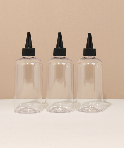 250Ml Short Pet Bottle With Black Applicator