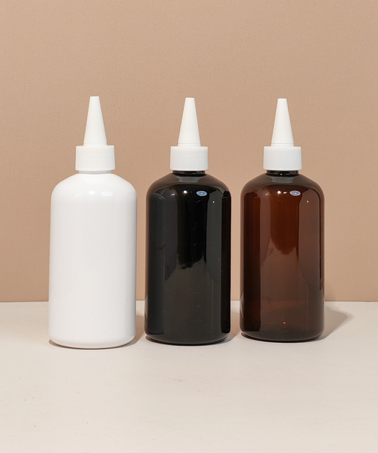 250Ml Short Pet Bottle With White Applicator
