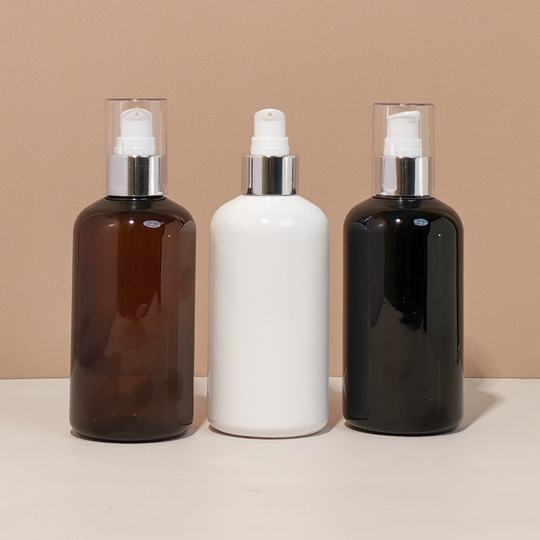 250Ml Short Pet Bottle With Silver Treatment Pump