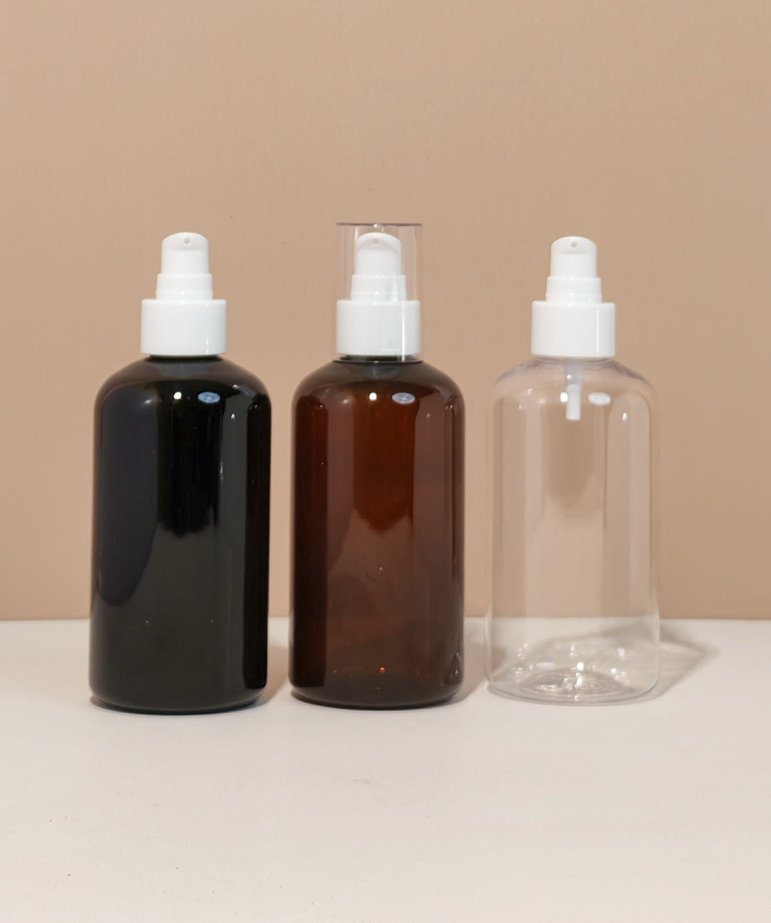250Ml Short Pet Bottle With White Treatment Pump