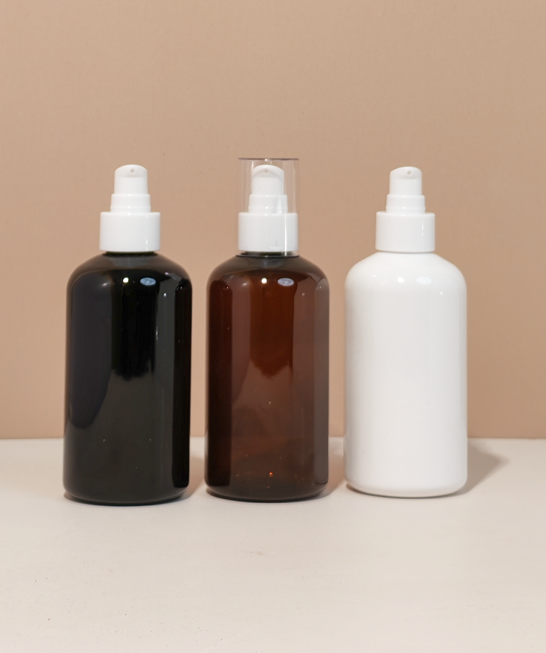 250Ml Short Pet Bottle With White Treatment Pump
