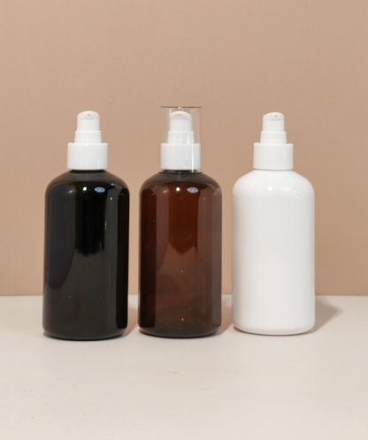 250Ml Short Pet Bottle With White Treatment Pump