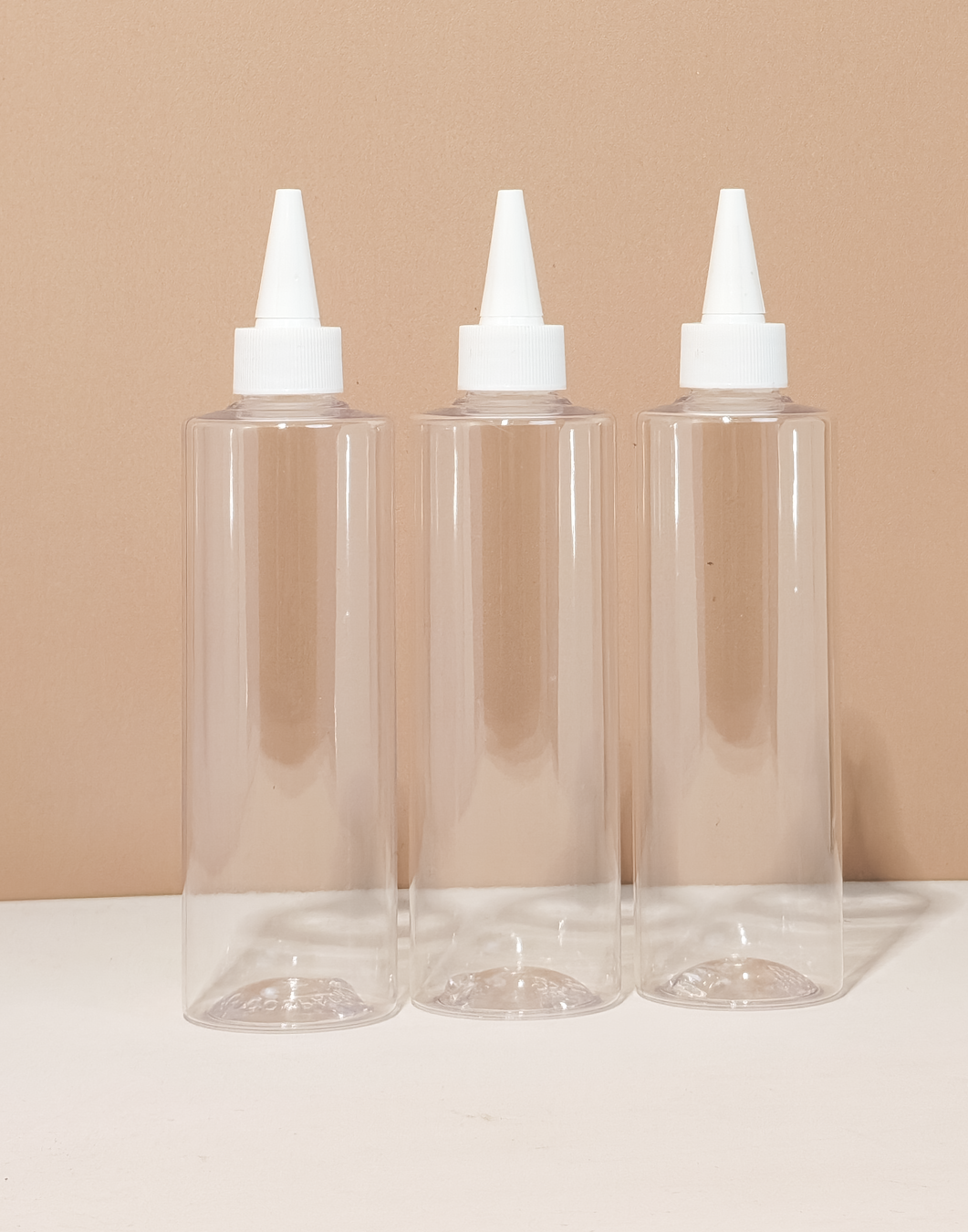 250Ml Tall Pet Bottle With White Applicator